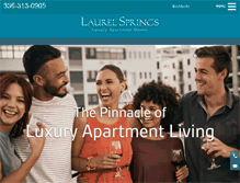 Tablet Screenshot of laurelspringsapt.com